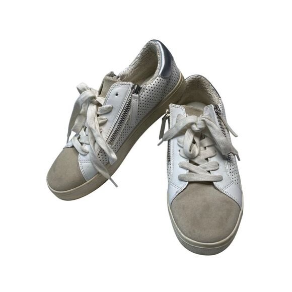 Steve Madden Womens 8.5M Parka PARK05S1 Leather Low Top Lace Up Sneaker Shoes - Picture 1 of 9